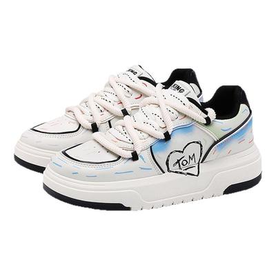 汤姆猫青少年时尚休闲板鞋小白鞋