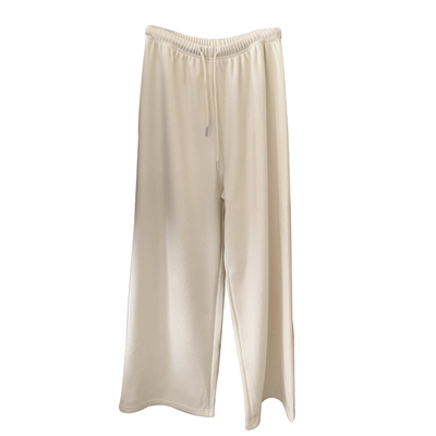 休闲风加绒直筒卫裤女拖地长裤