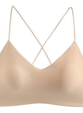 交叉美背内衣新款聚拢隐形细肩带