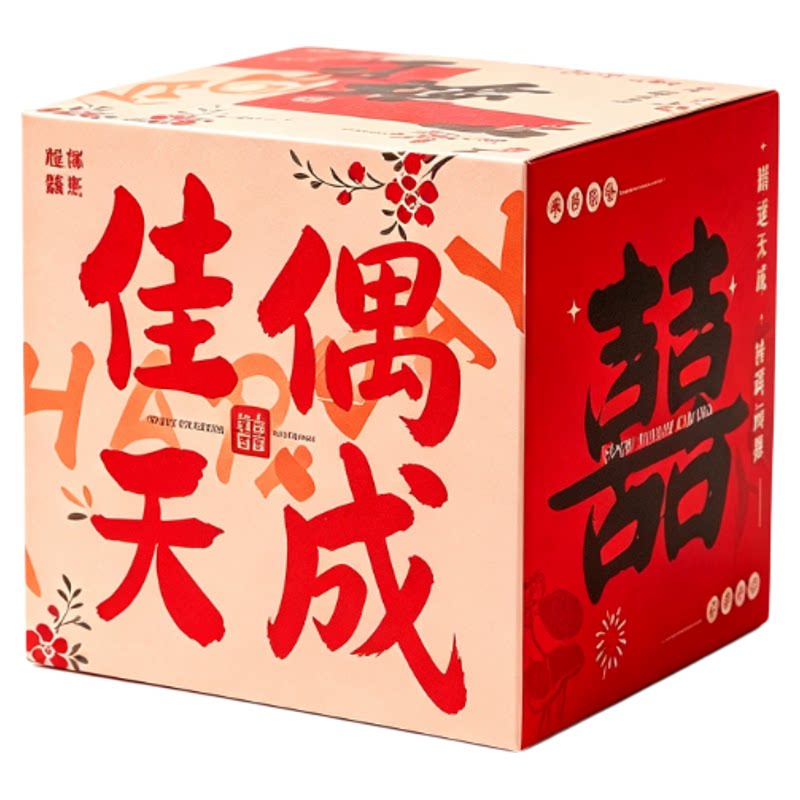 婚房布置结婚堆堆盒立体喜字摆件