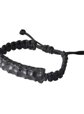 隐山水波纹檀木手链锤纹手工编织