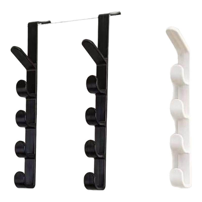 挂钩竖款包包收纳门后悬挂式宿舍床边挂衣钩衣柜门五段多功能衣架