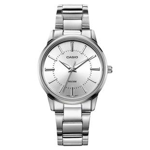 卡西欧手表女简约钢带指针时尚石英手表女LTP-1303D海外直邮