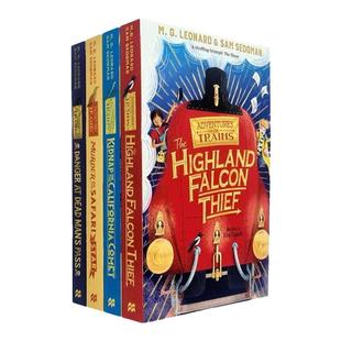 现货 Adventures on Trains 4-book set 英文原版 火车旅行游记 4册套装 儿童章节书 故事小说 原版进口儿童文学读物 上海外文书店