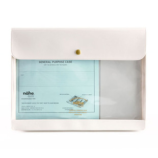 日本HIGHTIDE Nahe大型资料袋证件袋文具袋笔袋多功能收纳袋A4