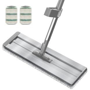 百家好世免手洗拖把家用平板拖布拖地神器新款懒人铝板托地一拖净