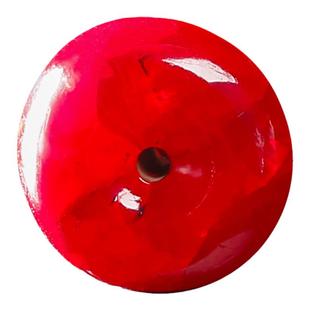 铜仁朱砂吊坠收藏原石晶体软红宝石通透平安扣圆扣儿童挂件大人