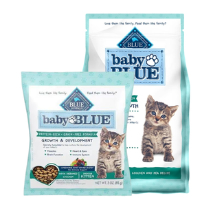 蓝挚猫粮BlueBuffalo鸡肉多规格幼猫高蛋白无谷去骨室内全价营养