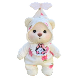 莉娜熊的衣服草莓星之卡比睡衣20cm小号30cm中号小熊丽娜衣服娃衣