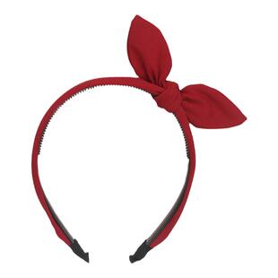 韩版兔耳朵发箍蝴蝶结头箍女甜美可爱头饰简约百搭外出压发卡子