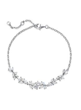 锆石奢华紫藤花个性手链