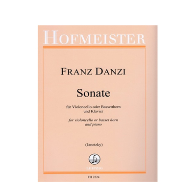 丹齐奏鸣曲大提琴或巴赛德国进口