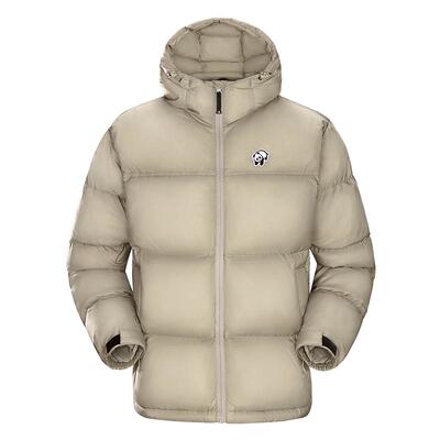 骆驼保暖女熊猫羽绒服