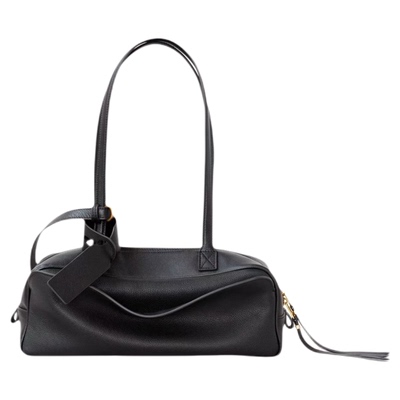 HOUSE OF HIYA定制版进口牛皮Carrie保龄球包手提包单肩腋下包