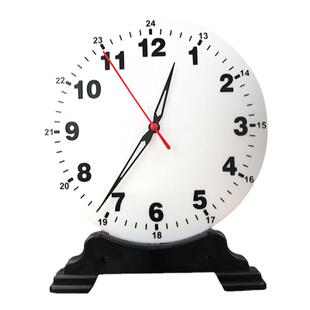 大号钟表模型认识时间教师演示用数学两针联动12时教学仪器一二年级小学生学习3针钟面非联动24时钟表教具