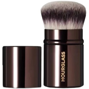 hourglassRetractable Kabuki 伸缩粉底刷矿物粉底刷粉饼刷化妆刷
