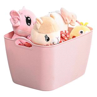 篮子收纳筐箱脏衣服收纳盒杂物家用零食娃娃塑料毛绒玩具储物盒子