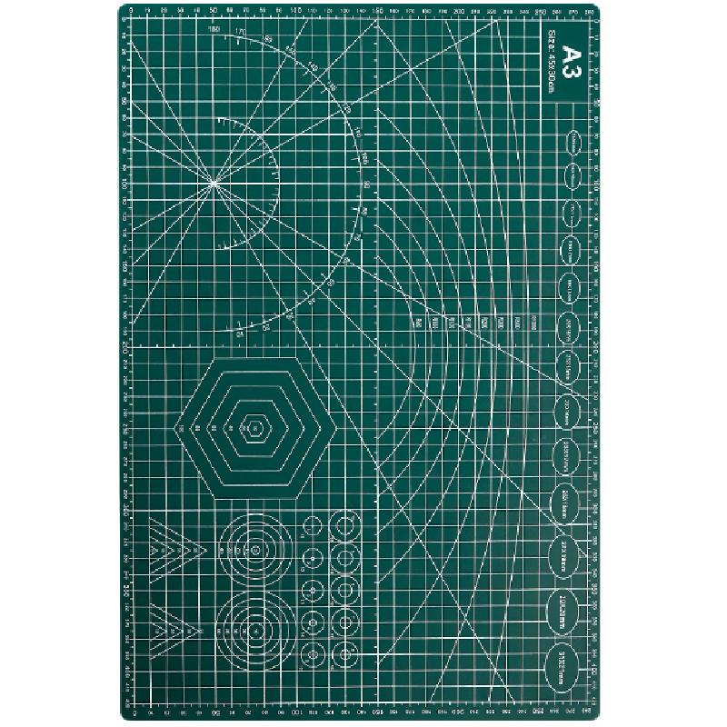 a3切割垫板A4切割板手工垫板手账diy美术垫板学生美工刀刻刀裁纸板工具套装大号A2工作台桌面垫防割双面裁纸