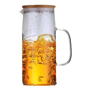 玻璃耐热高温防爆凉水壶家用大容量水瓶凉白开水杯茶壶套装冷水壶