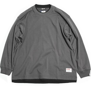 清货 BPCALL 1.0纯棉假两件廓形长袖不起球T恤男女款CityBoy