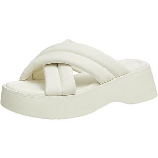 Tata他她云朵拖鞋奥莱厚底一字女外穿松糕底凉拖秋季秋新WBS01BT4