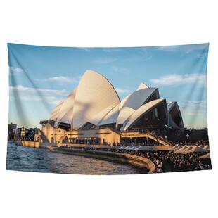 悉尼歌剧院澳洲名胜古迹标志建筑海报写真装饰画背景墙布挂布挂毯