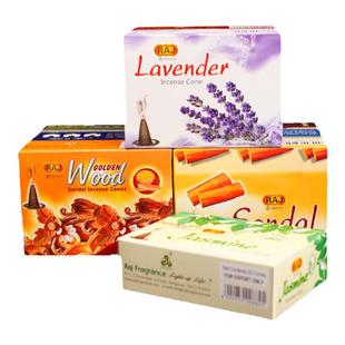 RAJ印度香 黄金木沉香薰衣草26味正品老山檀香薰香料塔香卫生香