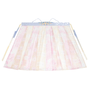 汉尚华莲[海风春日]粉蓝汉服对襟衫齐胸破裙国风连衣裙套装女夏