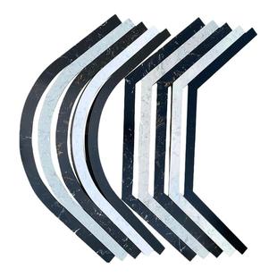 一体实心钻石型大理石挡水条淋浴房石基菱形防水条卫生间隔断六角