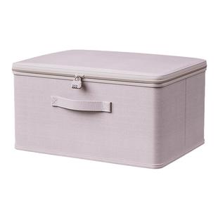 云柔棉衣服收纳箱家用衣柜整理盒大容量超大放衣物羽绒服储物筐子