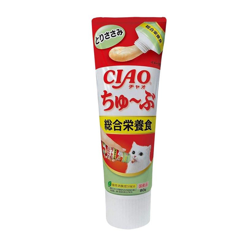 日本进口伊纳宝营养膏化毛膏CIAO乳酸菌调理肠胃猫零食含绿茶消臭