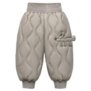 迷你巴拉巴拉儿童三防羽绒裤男女童裤子宝宝冬季新款束脚长裤童装