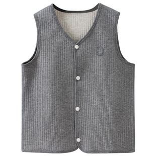 恒源祥儿童马甲夹棉保暖背心加厚内搭男女童男孩纯棉宝宝秋冬马夹