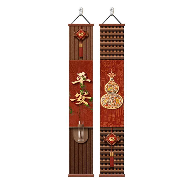 葫芦过道入户玄关装饰画新中式