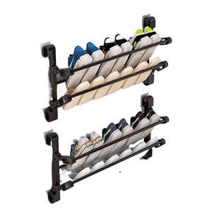 鞋架家用门口小窄多层新款2025爆款门后收纳神器壁挂式小型鞋架子