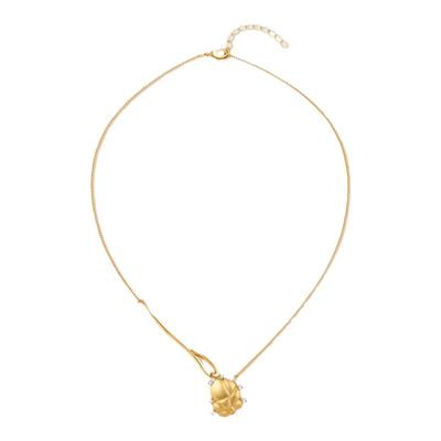 lostinecho银色吊坠枕头项链女