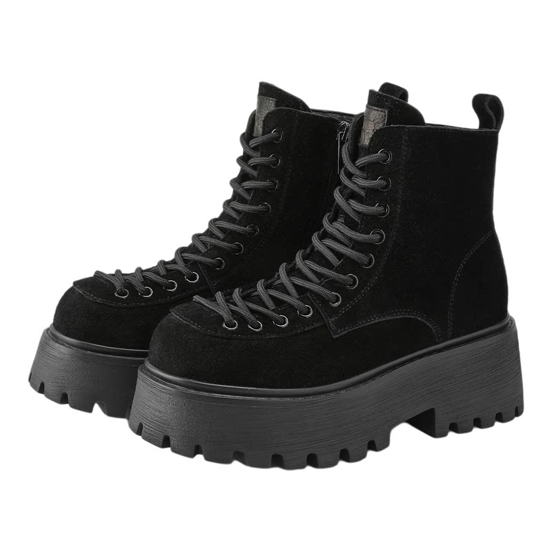 millies妙丽女鞋厚底松糕短靴