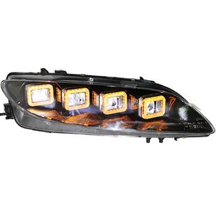 适用于马自达6改装布加迪款LED日间行车灯转向灯马六LED大灯总成