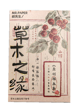 中式浪漫中药情书国风文艺明信片