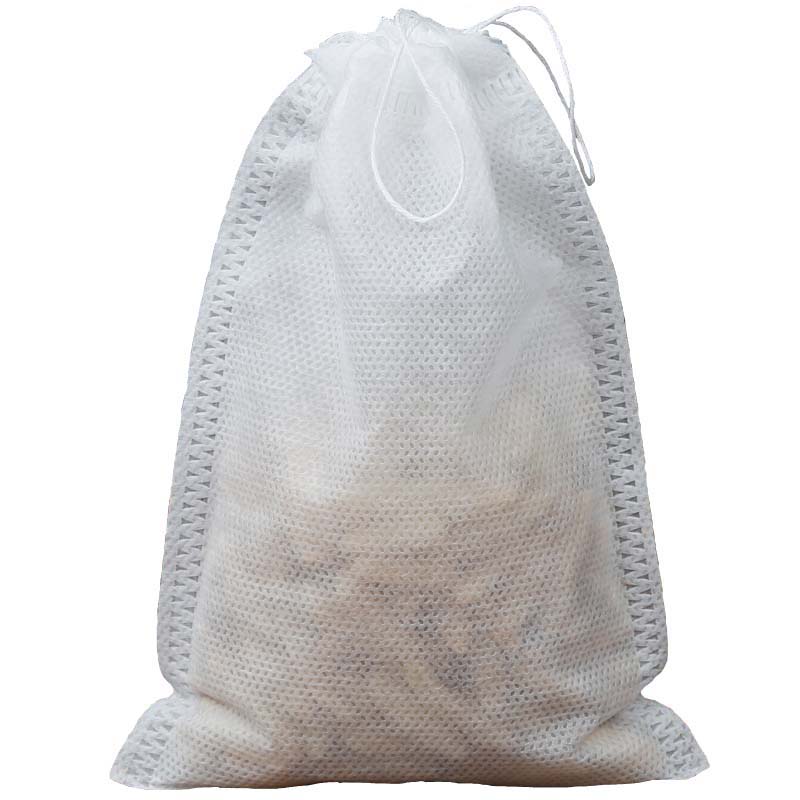 100个10*15cm无纺布卤料包袋一次性中药粉隔渣袋茶叶过滤袋煲汤袋