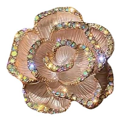 小香风女山茶花胸针胸花奢华气质