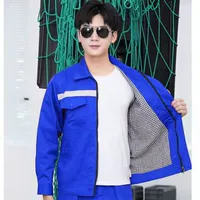 Осень и зимняя двойная слоя блестящий синий