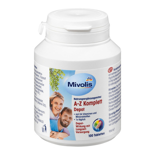 德国dm Mivolis A-Z复合维生素矿物质营养缓释片成人中老年叶黄素