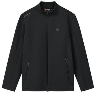 FILA斐乐官方男长袖外套26春新休闲简约商务行政夹克保暖立领上衣