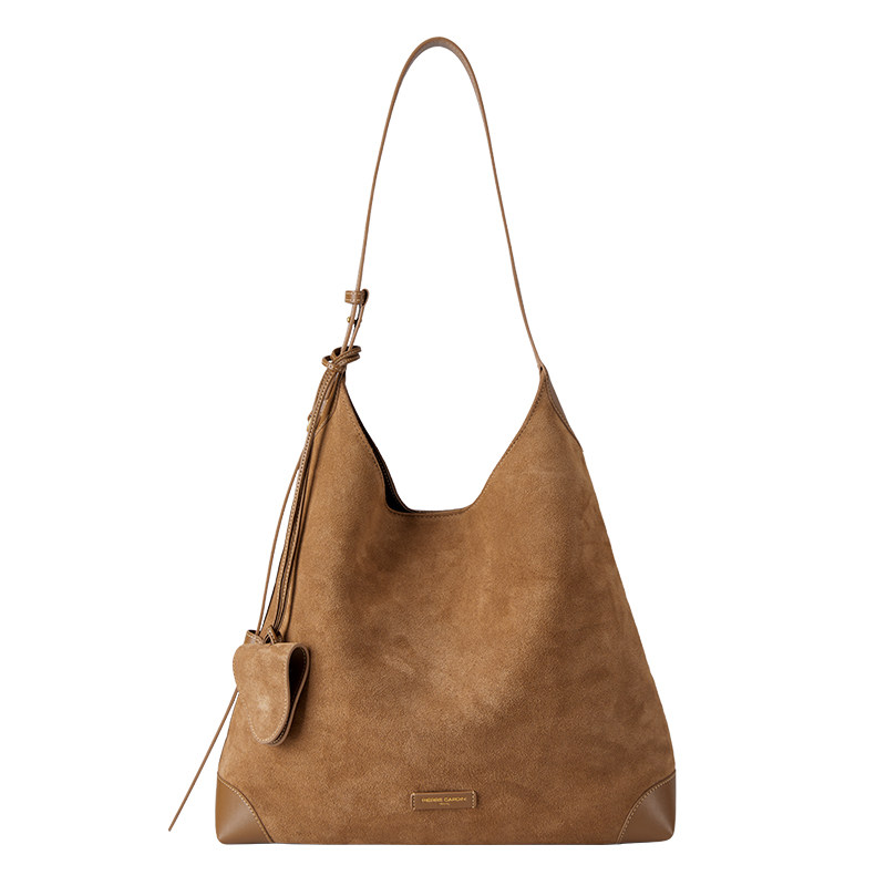 皮尔卡丹真皮hobo大容量托特包