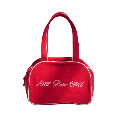 韩国HOTEL827随身包复古风法式复古字母图案多色可选ins风单肩包