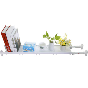 加宽窗台隔层收纳架飘窗分层架隔板免钉伸缩宿舍置物架隔断分隔板