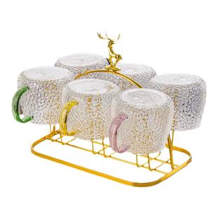 水杯杯架玻璃杯架沥水架收纳架托盘置物架倒挂架子茶杯架家用客厅