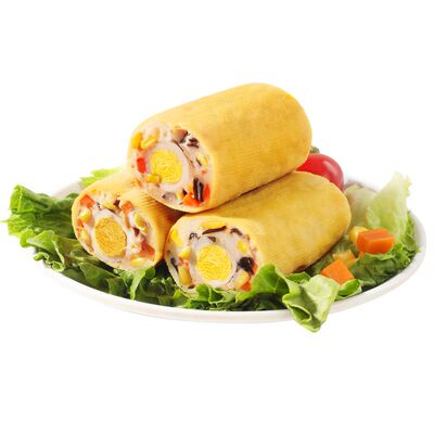 高蛋白肉蛋豆皮卷低脂低碳