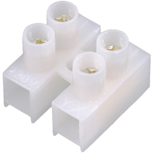 灯具对接头2位螺丝固定电线快速连接器二进二出并线对插接线端子